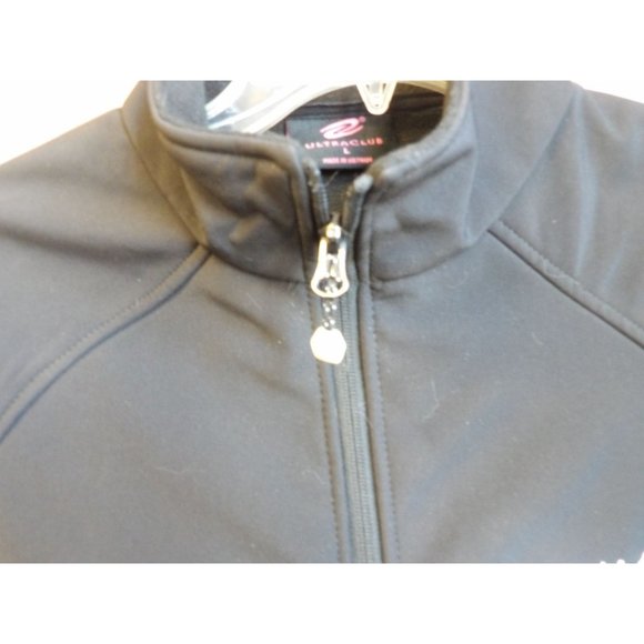 Ultraclub Custom Embroidered Black All Weather Jacket Sz L - Picture 6 of 12
